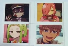 地縛少年花子くん　ぱしゃこれ　放送室組4枚セット　司くん＆ミツバ＆桜ちゃん＆夏彦