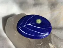 ヴィンテージ 七宝調 抽象デザイン ブローチ ブルー系