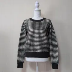 ユニクロ　モヘヤ混ニットセーター(長袖)レディース　グレー　Mサイズ