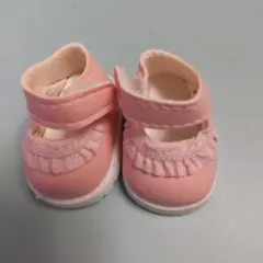 ピンク フリル付き ドールシューズ ぬい活 靴 ラブブ