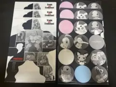 ポケモンBW クリアファイル　2種6枚セット　ブラック&ホワイト