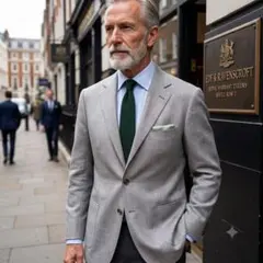 25SS Ede&Ravenscroft シルク 麻 4者混 ジャケット 井上清のサムネイル