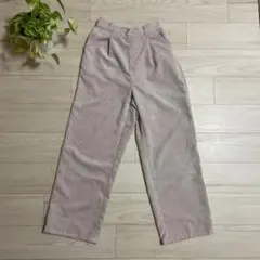 【WEGO】コーデュロイ　ワイドパンツ S