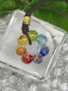 チャクラカラー対応 オルゴナイト ストラップ24金箔純銀入