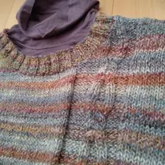 ニットセーター　ベスト　ハンドメイド
