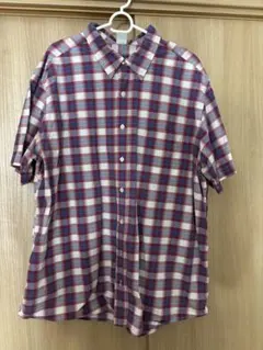 Old Navy チェック柄 半袖シャツ XXLのサムネイル