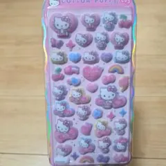 【正規品】コットンパフィーシール　キティ　ヒョウ柄