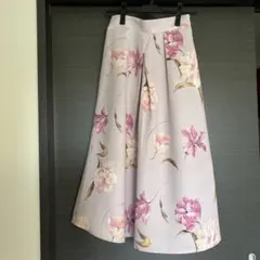 tocco 花柄フレアロングスカート