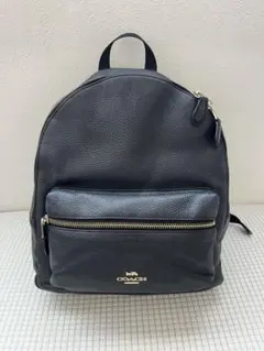 コーチ　coach チャーリー　バックパック　リュック　ブラック　レザー
