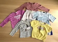 子供服　まとめ売り　女の子　90 夏服　春服　ワンピース　Tシャツ　半袖　長袖のサムネイル