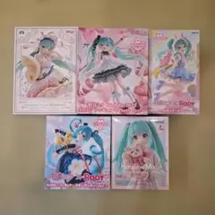 新品未開封初音ミクフィギュア５体まとめ売り