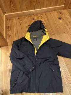 GapKids フード付きジャケット 130サイズ 黒/黄色