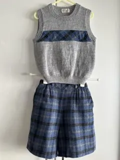 [110cm] アトリエアキヤマ ベスト&キュロット 小学校受験 Akiyama