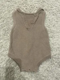 ベビー　ニットロンパース