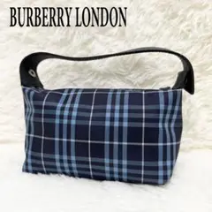 【極美品】 バーバリーロンドン　アクセサリーポーチ　ハンドバッグ　ノバチェック