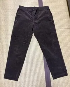 【美品】ユニクロ　EZYアンクルパンツ　コーデュロイ メンズ Mブラウン