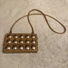 ブラウンショルダーバッグ メタリックアクセント　Ｈ＆Ｍ