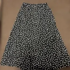 any FAMドット柄 フレアロングスカート
