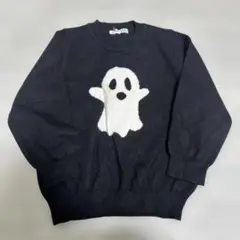 shein おばけニット トップス ゴースト ハロウィン 約110センチ 黒