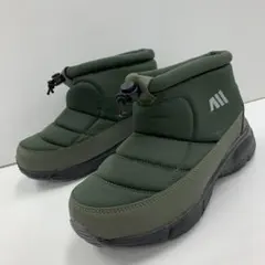 新品★レディース★Mサイズ★裏起毛ショートブーツ 緑 594N