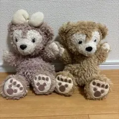 ダッフィーとシェリーメイ　ぬいぐるみ ペアSSサイズ