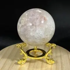 ☆癒し系天然石☆グリーンフラワーアゲート スフィアΦ43mm - メルカリ