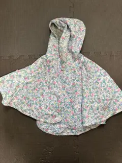 fafa キッズ　ポンチョ　花柄