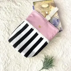 シューズ袋 くすみピンク フリル ストライプ 上靴袋　入園 入園 グッズ 女の子