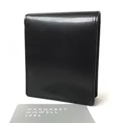 【新品】マーガレットハウエル✨エージングエフェクト 2つ折り財布 ブラックのサムネイル