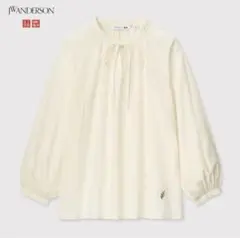 ユニクロ　ブラウス　刺繍　ボリュームスリーブ　ザラ