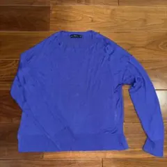 ZARA パープル 長袖ニット Sサイズ