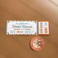 ミセスグリーンアップル 入場特典チケット　シール大阪　ワンダーミュージアム
