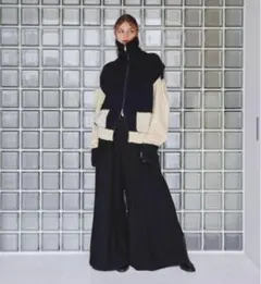 seyto ツートーンカットアウトスイッチングドライバーズニット