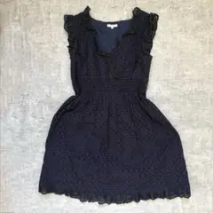 O0's vintage レストローズ ノースリーブ フリルワンピース レトロ
