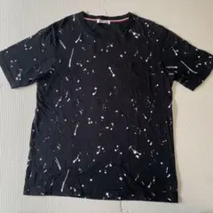 THE SHOP TK ペイント柄 ポケットTシャツ ブラック Mのサムネイル