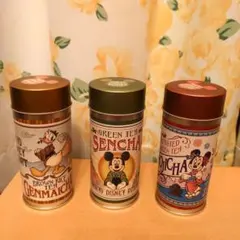 空き缶三本セット 【ミッキー・ミニー・ドナルド】