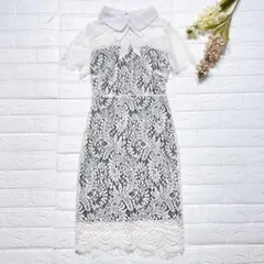 【美品】dazzy store レース タイトワンピース タイトドレス ホワイト