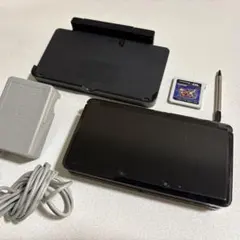 ニンテンドー3DS ブラック 動作確認済 充電器+おまけ