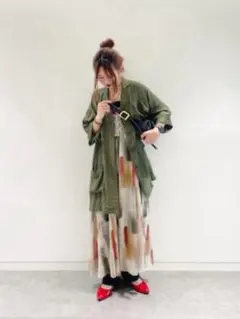 ニュアンス柄 シアー キャミドレスのサムネイル