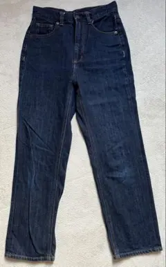 GU ストレートデニム S ダークブルー