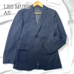 極美品　LES MUES レミュー　ビジネスジャケット　ネイビー　A5　洗濯可能