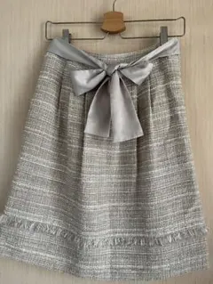 ナチュラルビューティー　ツイードスカート