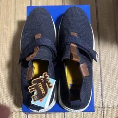 moz ネイビー スリッポンスニーカー