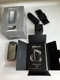 加熱式電子タバコ　Ploom xシルバー　中古品　箱付き　箱の中身は未使用品♡