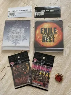 EXILE BEST CD 2枚 ステッカー 缶バッチセット