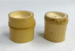 茶道具 竹蓋置 白竹 炉 風炉 一双 124 新品 匿名配送