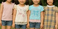 女の子 キッズ トップス 110 120 4枚セット