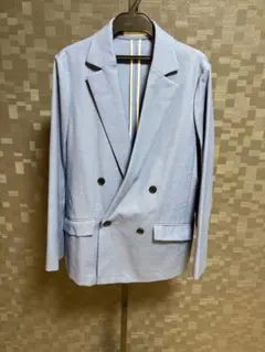 ICB ライトブルー テーラードジャケット ダブルボタン サイズ2
