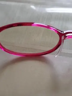JINS ピンクオーバル型ブルーライトカットメガネ