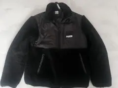 PUMA ブラック フリースジャケット L